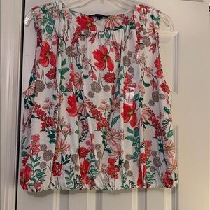 Tommy Hilfiger Floral Blouse - Red, Green, and Pink